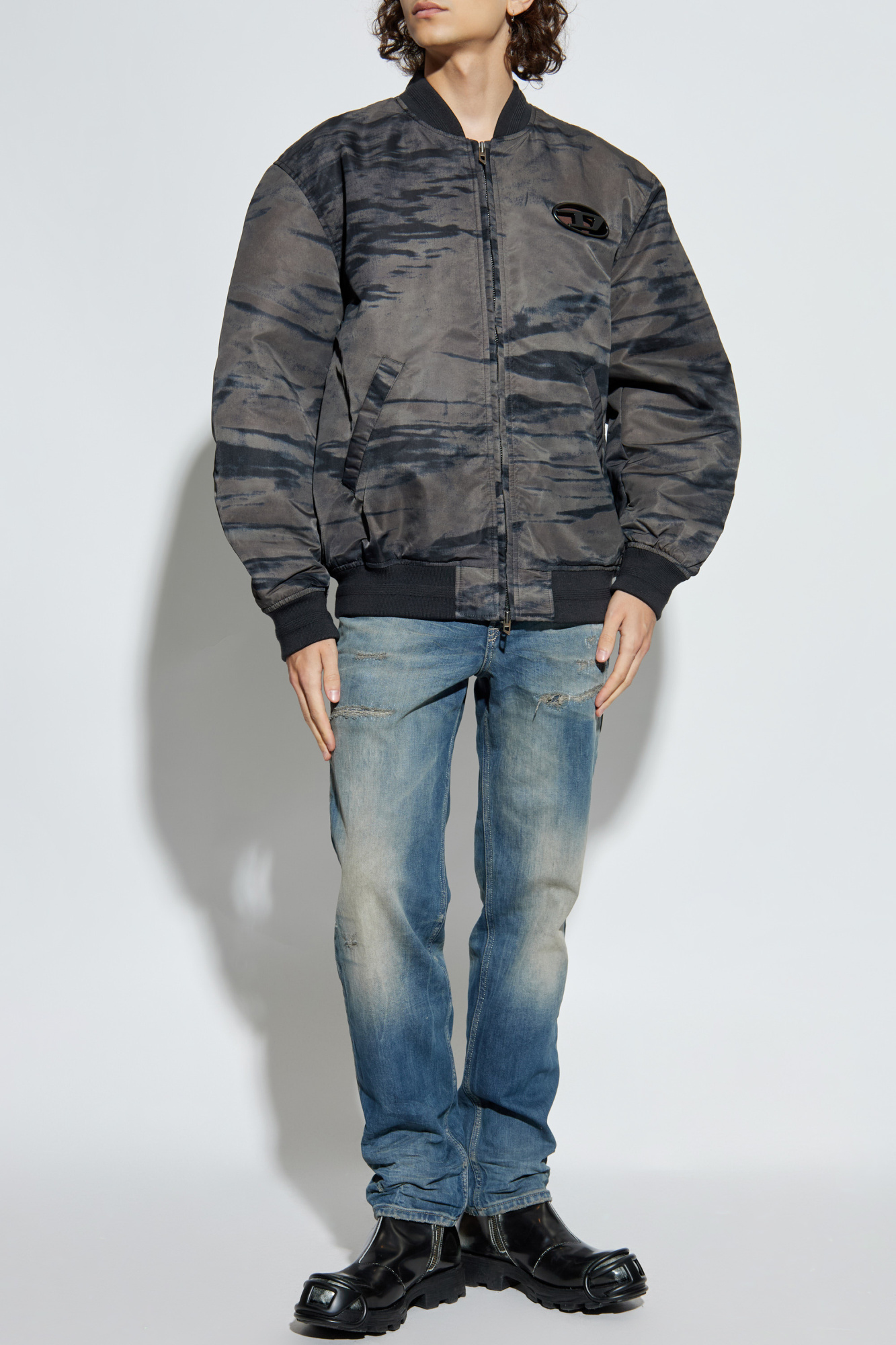 ジャケット・アウター DIESEL J-Kepes J-KEPES Dégradé padded bomber jacket at Amazon Men's